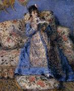 Pierre-Auguste Renoir Camille Monet reading oil painting